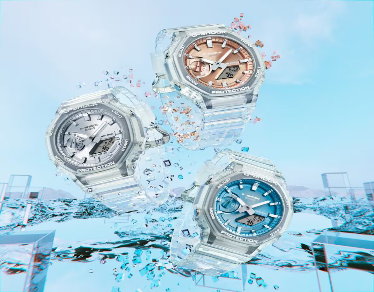 G-Shock Bright Metallic Dial Series GA-2100BM-7A2