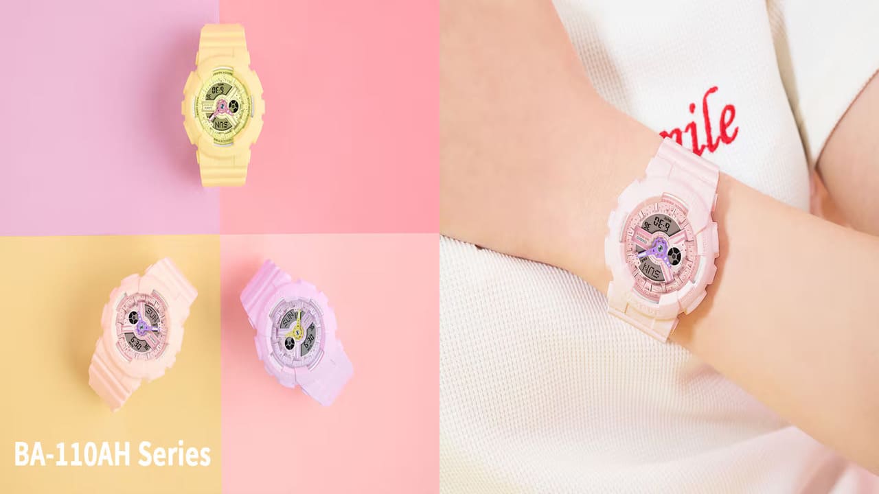 Casio BABY-G BA-110AH Jam Tangan Pastel Stylish dengan Fitur Lengkap