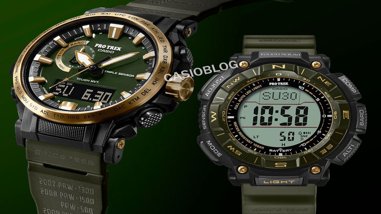 Casio Pro Trek 30th Anniversary PRW-61ANS-3 & PRG-340ANS-3