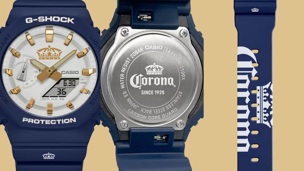 G-Shock GA-2100CR25-2A Kolaborasi Spesial Rayakan 100 Tahun Corona